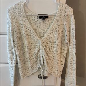 Lulu's Cream Knit Top